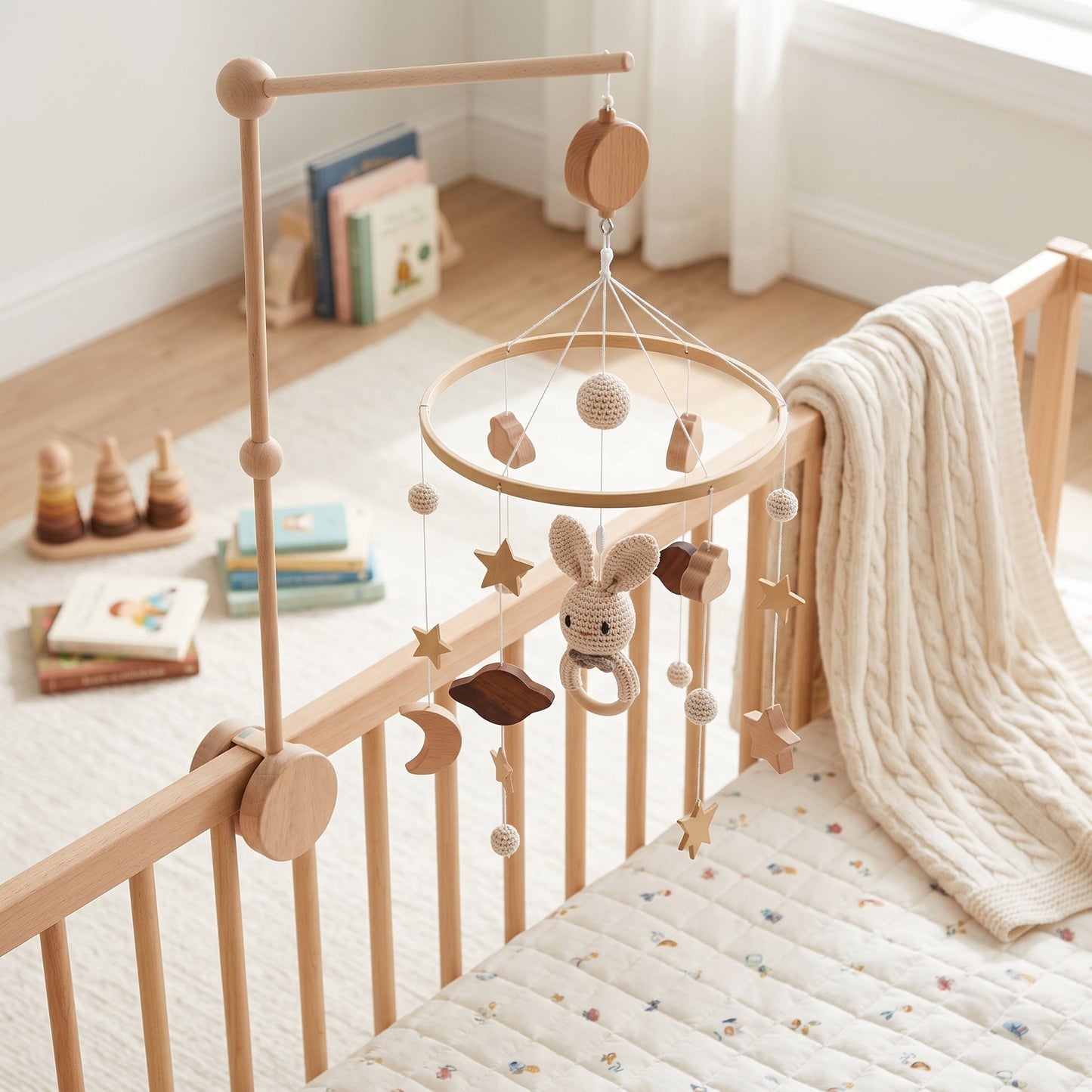 Crib Hanging Mobile for Nursery Decor