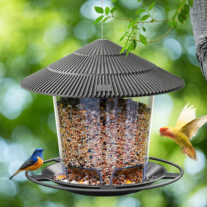 All-Weather Hanging Bird Feeder with Dual Feeding Ports