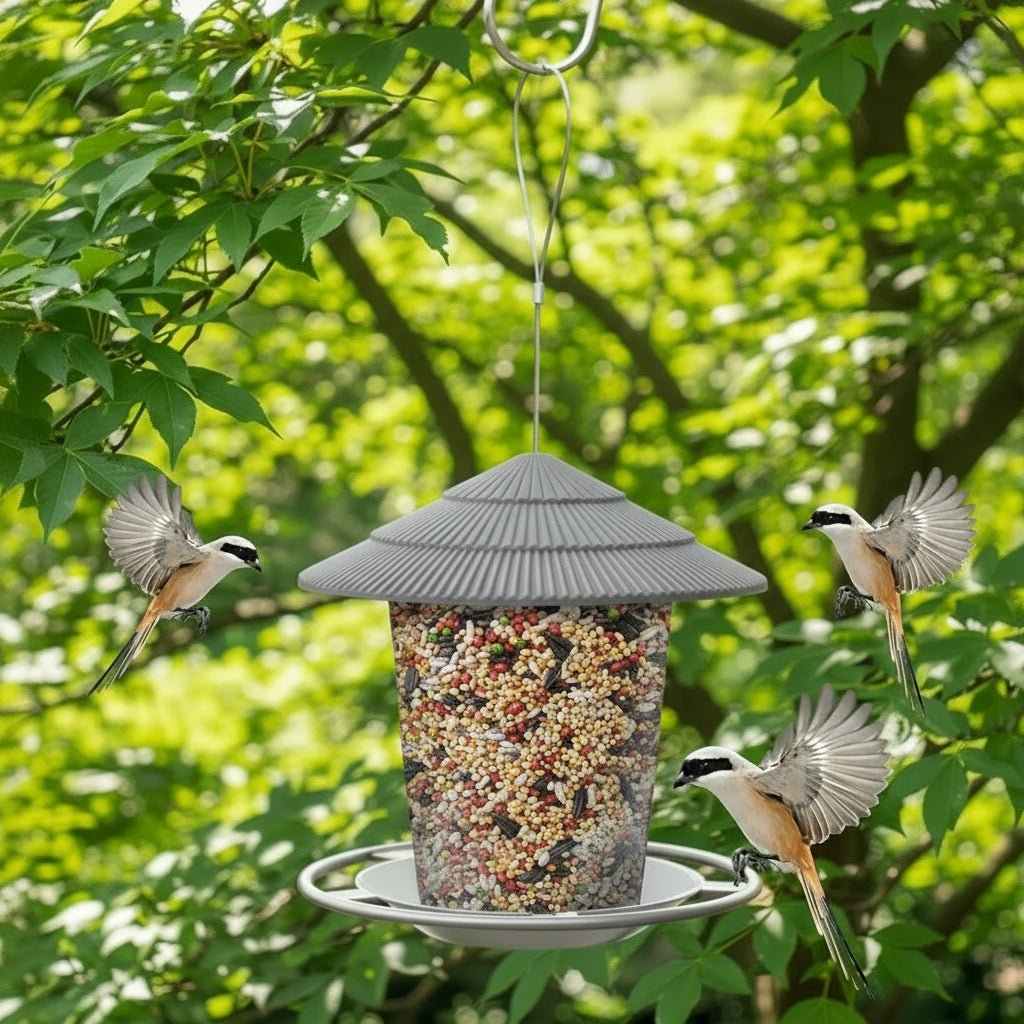 All-Weather Hanging Bird Feeder with Dual Feeding Ports