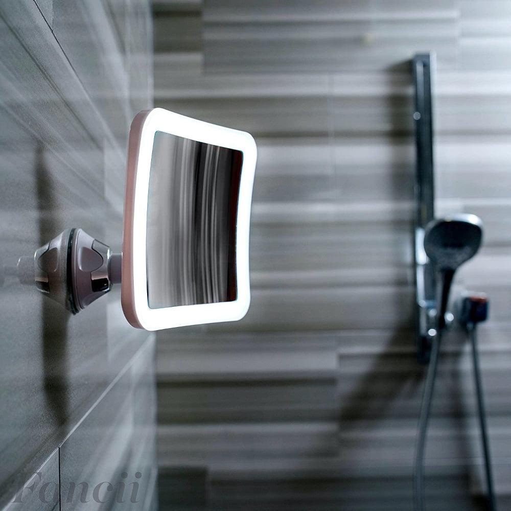 Illuminated Vanity Mirror with 10X Zoom and Daylight LEDs