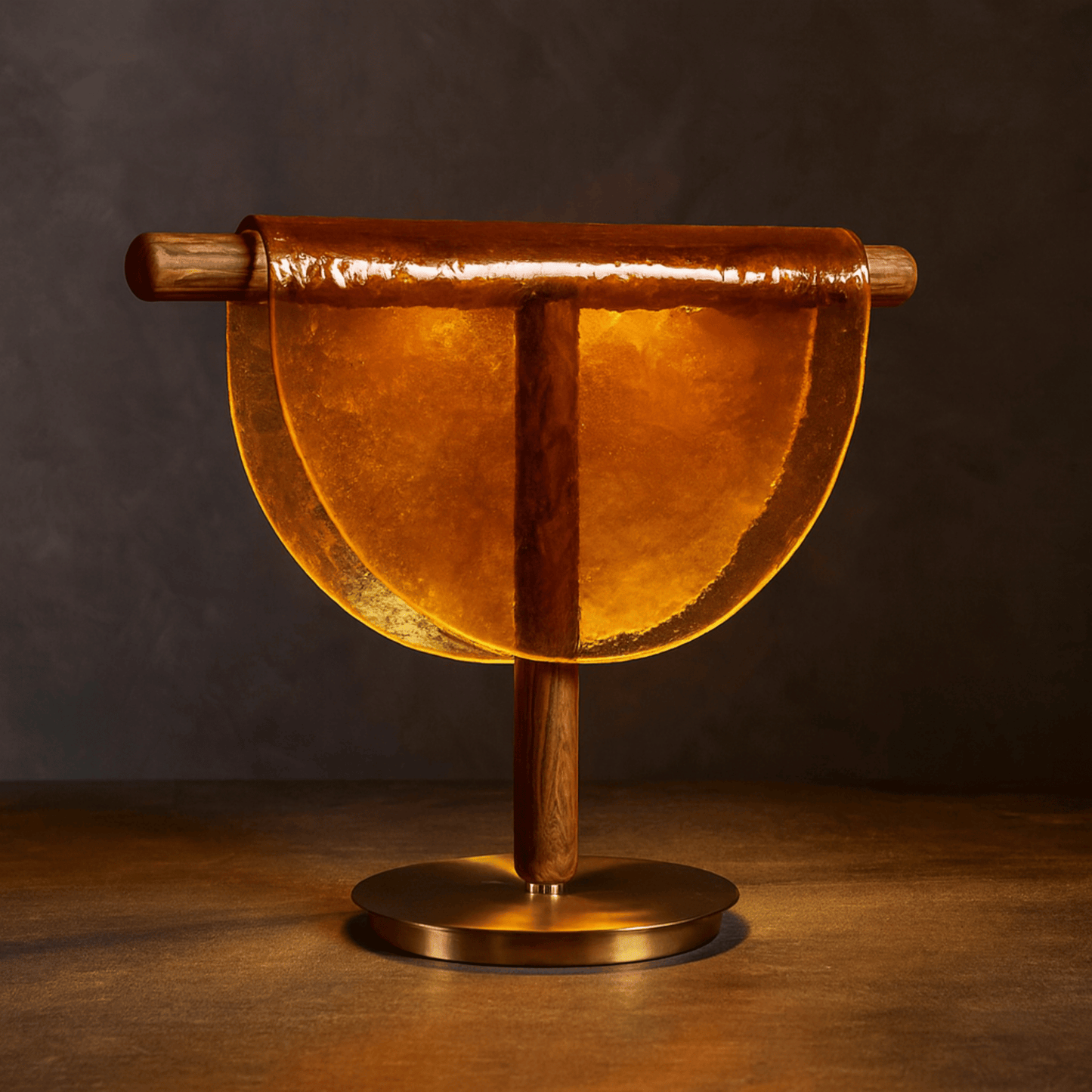 Stylish Amber Radiance Table Lamp for Contemporary Homes