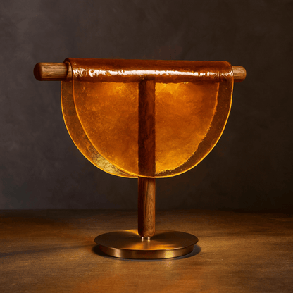 Stylish Amber Radiance Table Lamp for Contemporary Homes