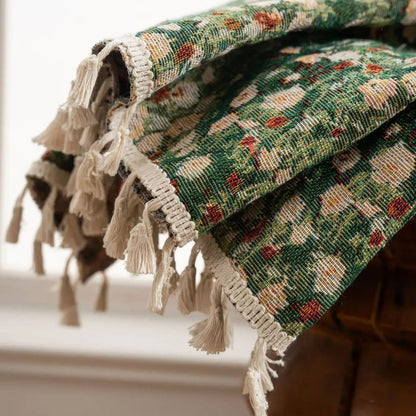Charming Floral Tassel Curtain for Cozy Interiors