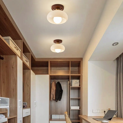 Sleek Modern Flush-Mount Ceiling Light Fixture