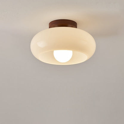 Sleek Modern Flush-Mount Ceiling Light Fixture