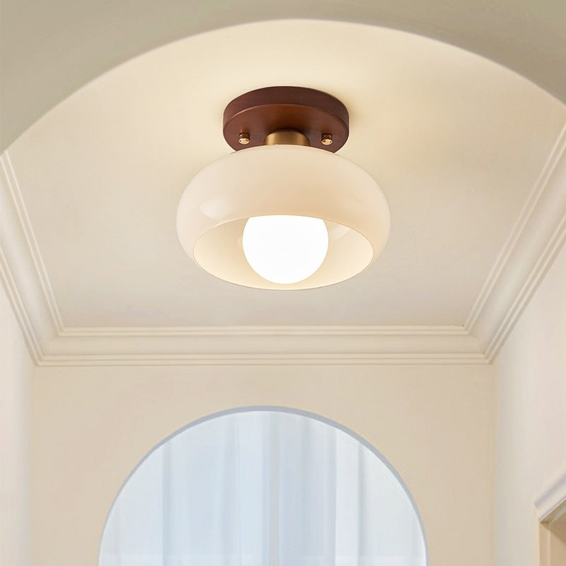 Sleek Modern Flush-Mount Ceiling Light Fixture