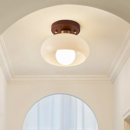 Sleek Modern Flush-Mount Ceiling Light Fixture