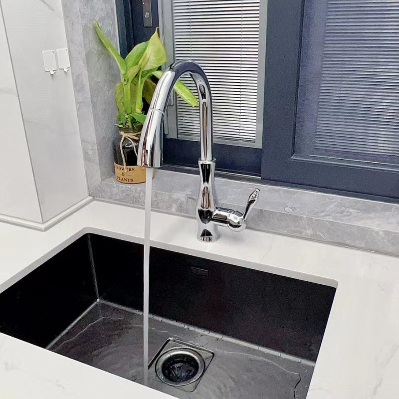 Versatile Kitchen Faucet with Pull-Down Spray Feature