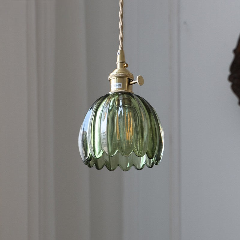 Elegant Textured Glass Pendant Light with Adjustable Height