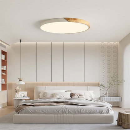 Scandinavian-Inspired Wooden Ceiling Light Fixture