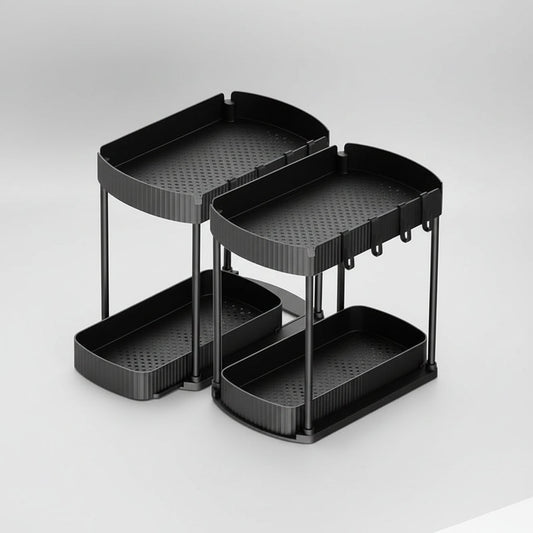 2-Pack Under-Sink Storage Solutions - Practical Organizer Set