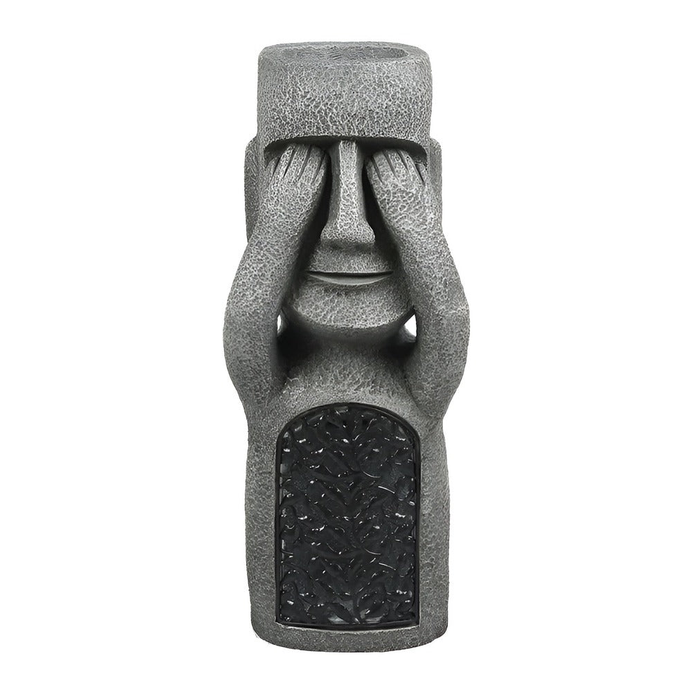 Trio of Solar-Powered Garden Statues for Outdoor Charm