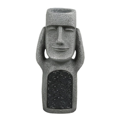 Trio of Solar-Powered Garden Statues for Outdoor Charm