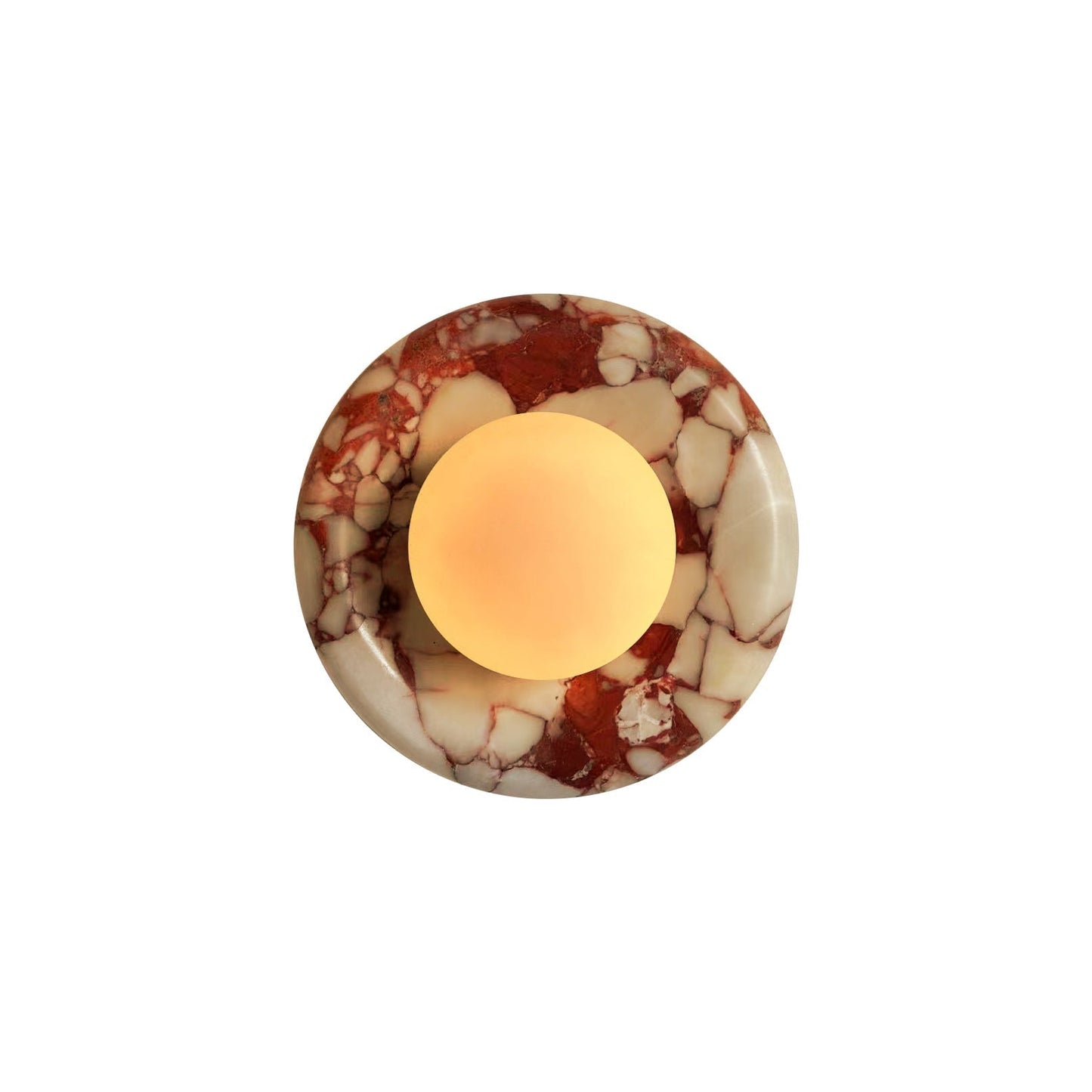 Chic LED Wall Sconce with Marble Accent - Stylish Lighting