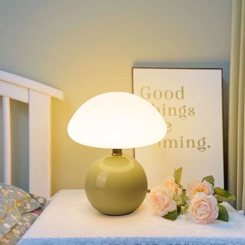 Charming Mushroom-Shaped Bedside Lamp with Adjustable Lighting