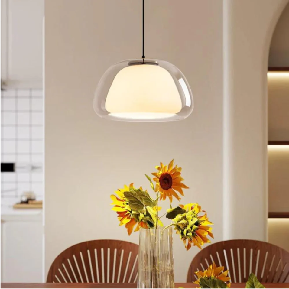 Elegant Woven Bamboo Pendant Light with Adjustable Height