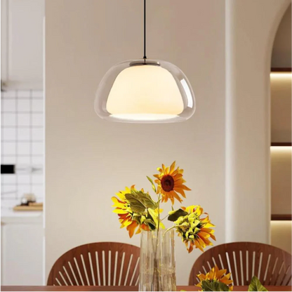 Elegant Woven Bamboo Pendant Light with Adjustable Height