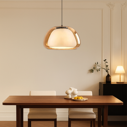 Elegant Woven Bamboo Pendant Light with Adjustable Height