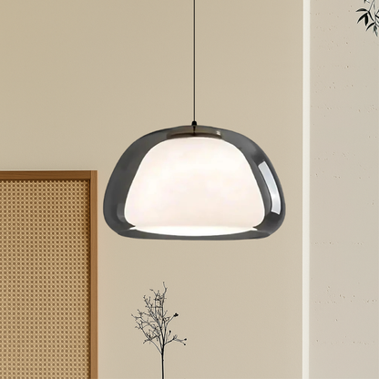 Elegant Woven Bamboo Pendant Light with Adjustable Height