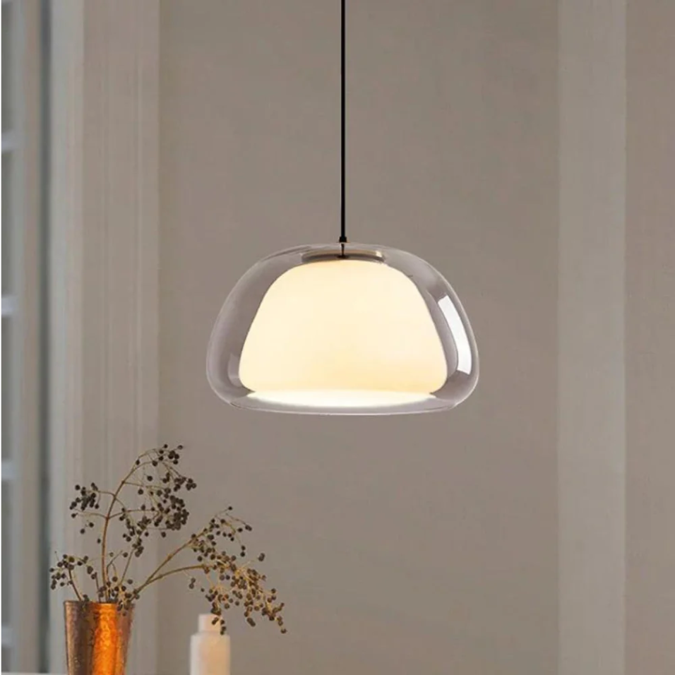 Elegant Woven Bamboo Pendant Light with Adjustable Height