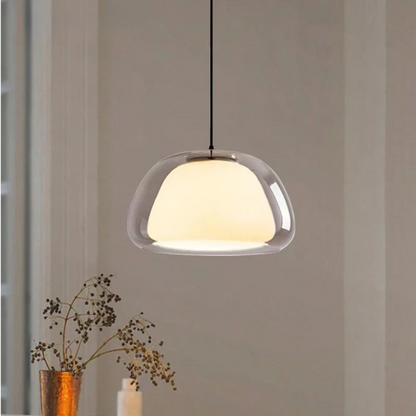 Elegant Woven Bamboo Pendant Light with Adjustable Height