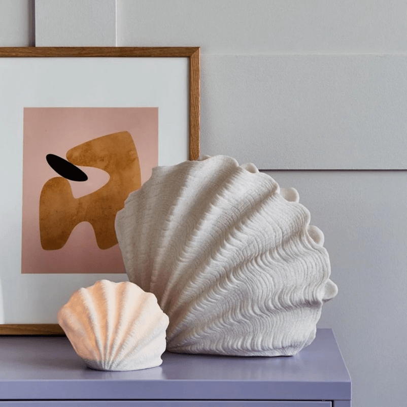 Serenity Shell Nightlight – Cozy White Glow for Any Room