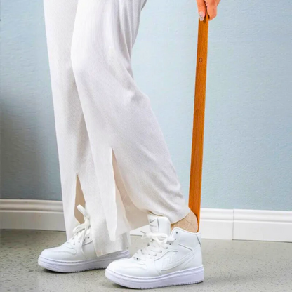 Sustainable Wooden Shoe Helper with Magnetic Holder