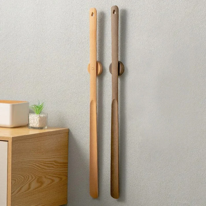 Sustainable Wooden Shoe Helper with Magnetic Holder