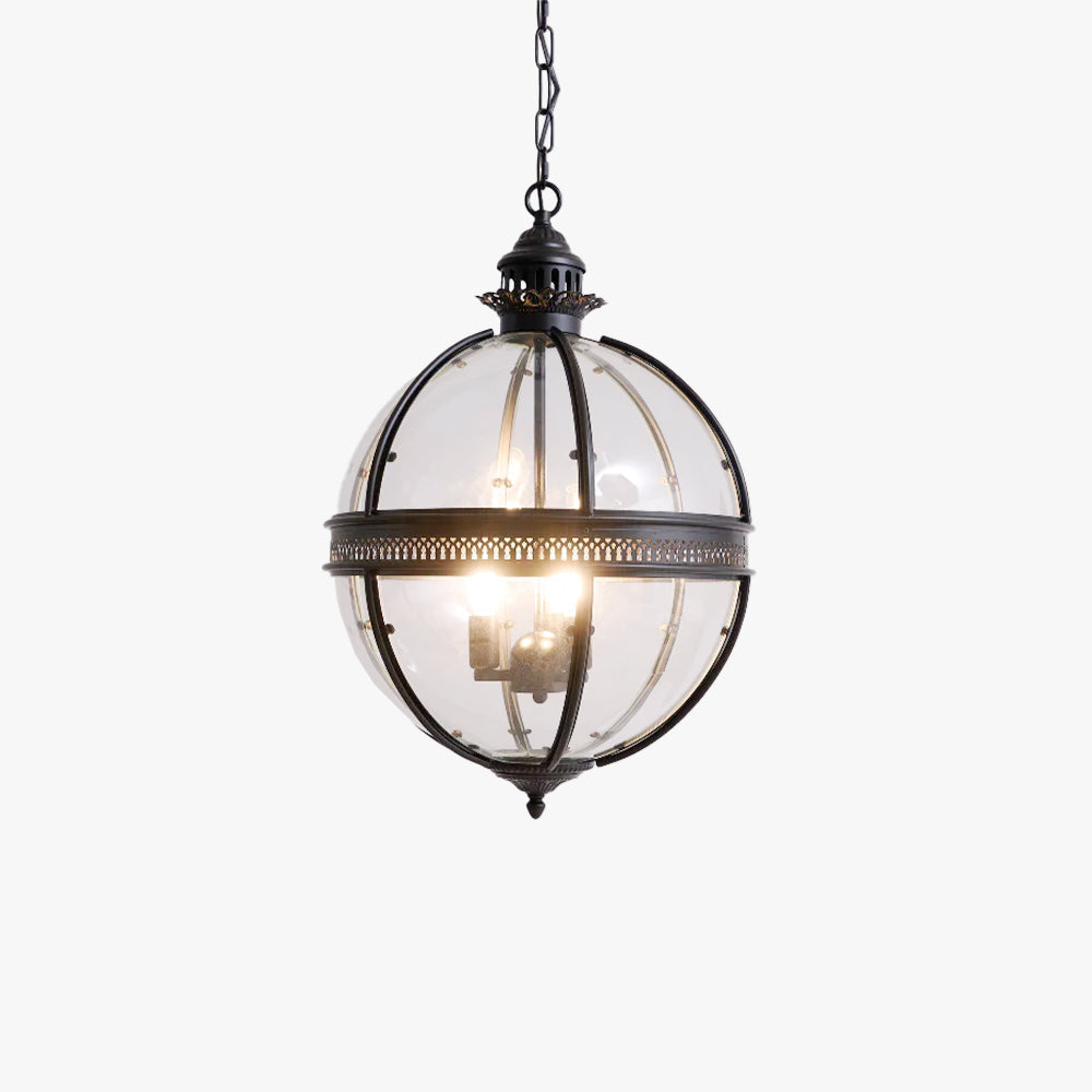 Vintage-Inspired Globe Pendant Light Fixture