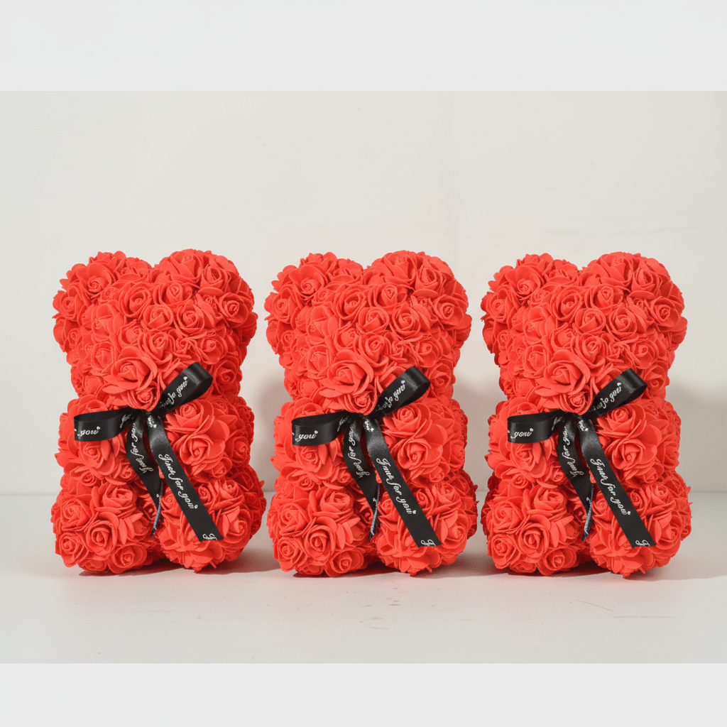 Eternal Love Plush Rose Bear - Perfect Gift for Any Occasion