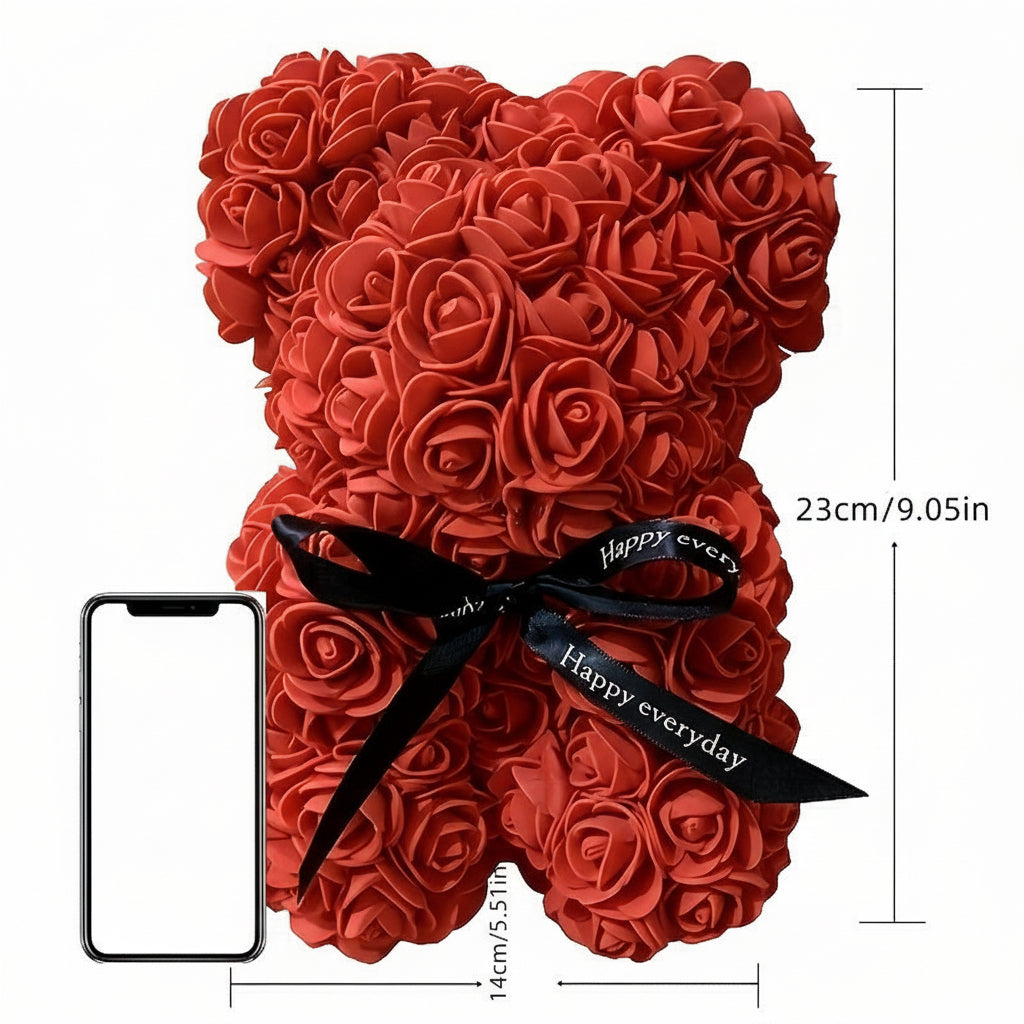 Eternal Love Plush Rose Bear - Perfect Gift for Any Occasion