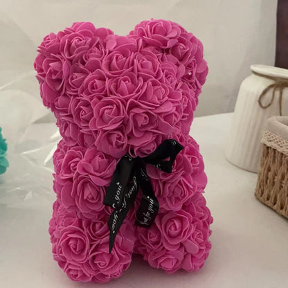 Eternal Love Plush Rose Bear - Perfect Gift for Any Occasion