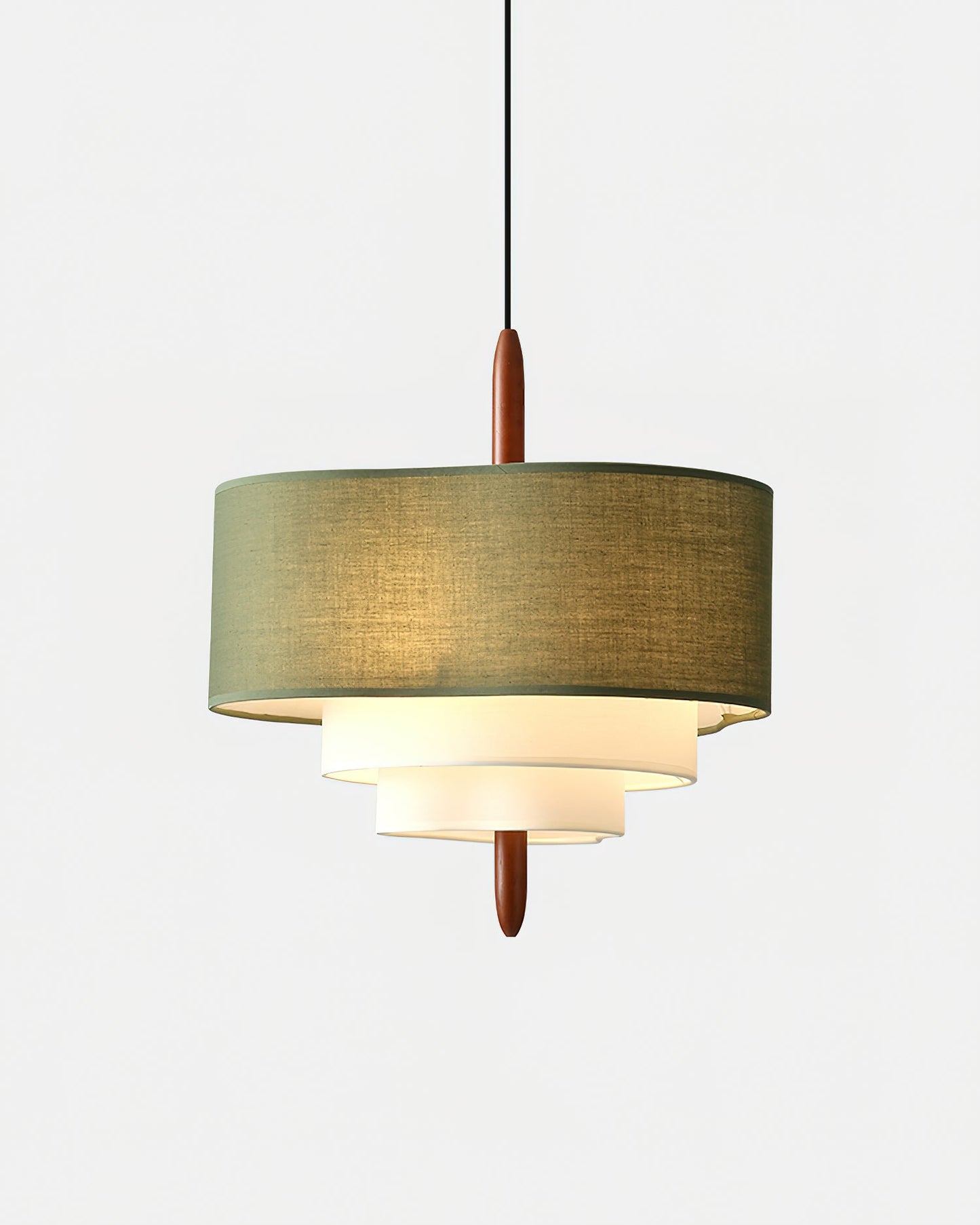 Layered Fabric Drum Light Fixture for Elegant Interiors