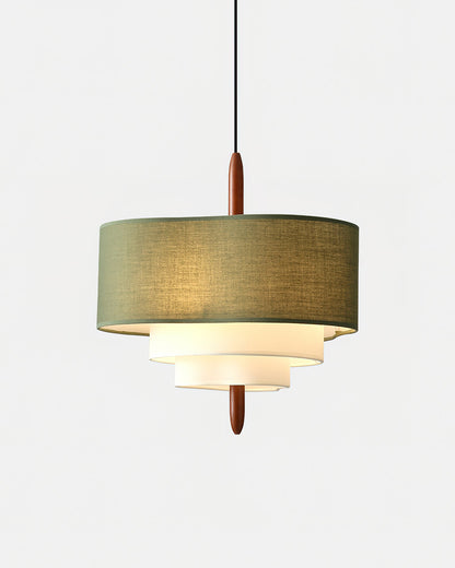 Layered Fabric Drum Light Fixture for Elegant Interiors
