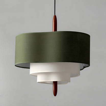 Layered Fabric Drum Light Fixture for Elegant Interiors