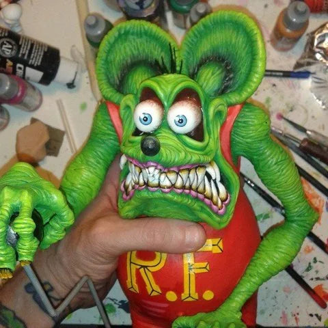 Whimsical Retro Monster Figurine | Charming Halloween Decor
