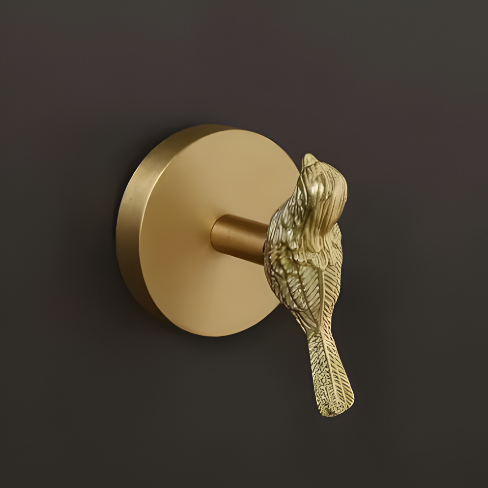 Wild Elegance Wall Hook - Unique Copper Coat Organizer