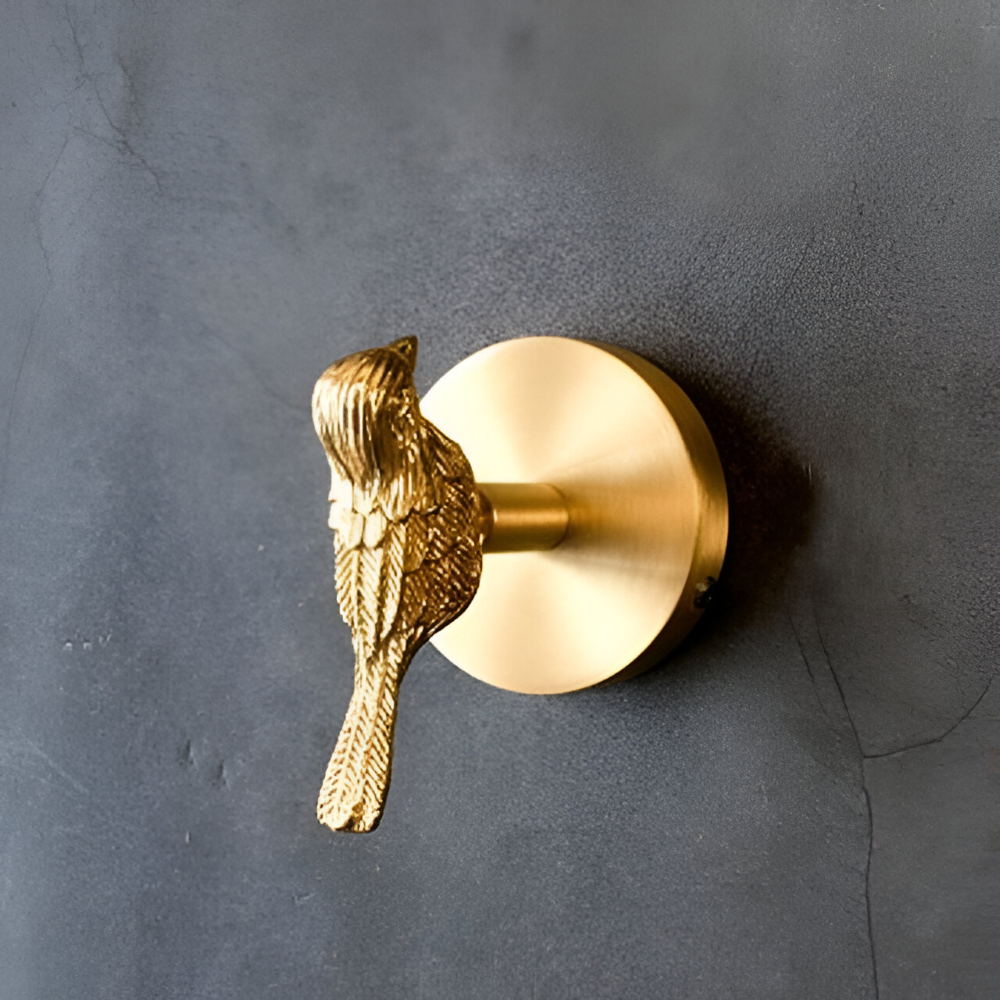 Wild Elegance Wall Hook - Unique Copper Coat Organizer