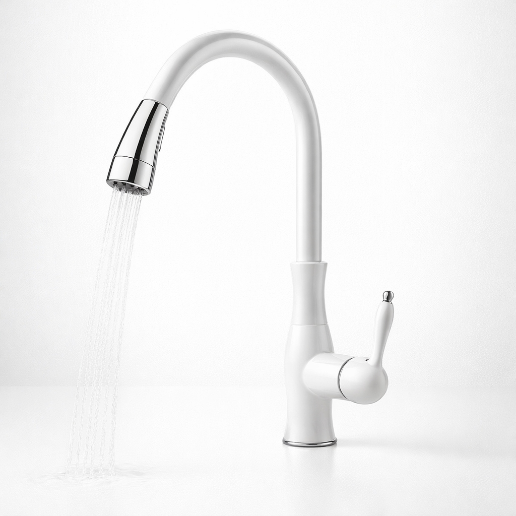 Versatile Kitchen Faucet with Pull-Down Spray Feature