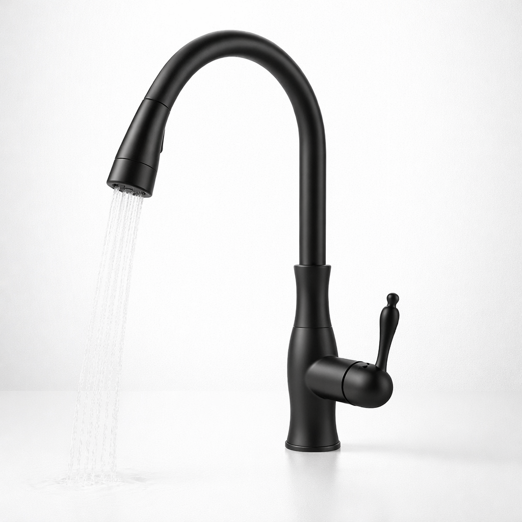 Versatile Kitchen Faucet with Pull-Down Spray Feature