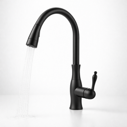 Versatile Kitchen Faucet with Pull-Down Spray Feature