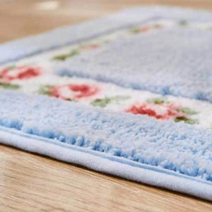Charming Floral Non-Slip Microfiber Bath Mat for Cozy Spaces