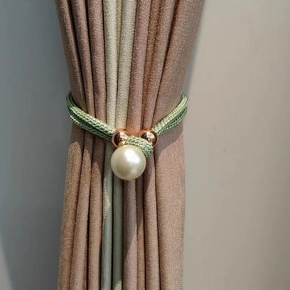 Chic Adjustable Curtain Holdbacks with Pearl Detailing - 2 Pack