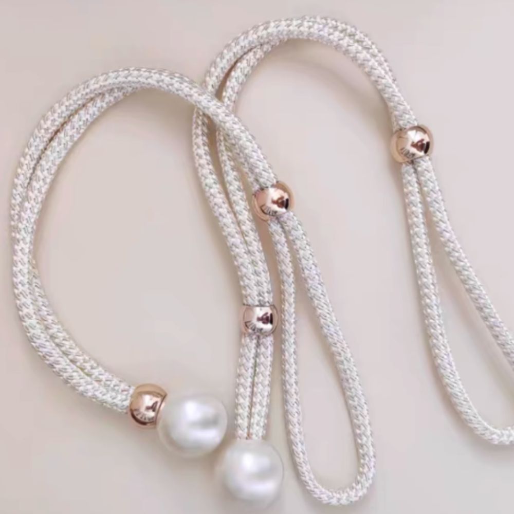 Chic Adjustable Curtain Holdbacks with Pearl Detailing - 2 Pack