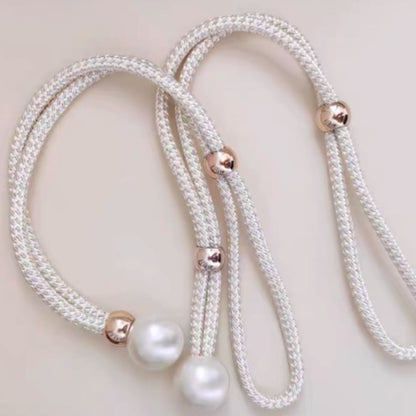 Chic Adjustable Curtain Holdbacks with Pearl Detailing - 2 Pack