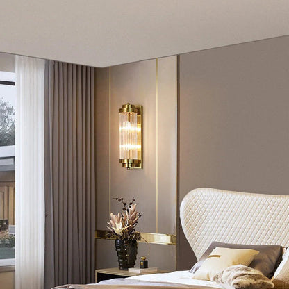 Vintage Elegance Dimmable Wall Light for Moist Areas