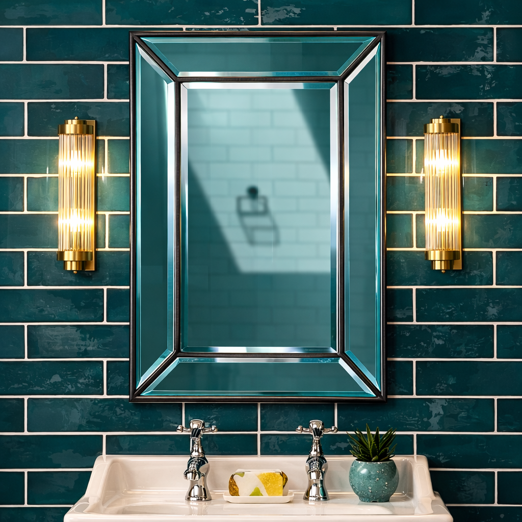 Vintage Elegance Dimmable Wall Light for Moist Areas