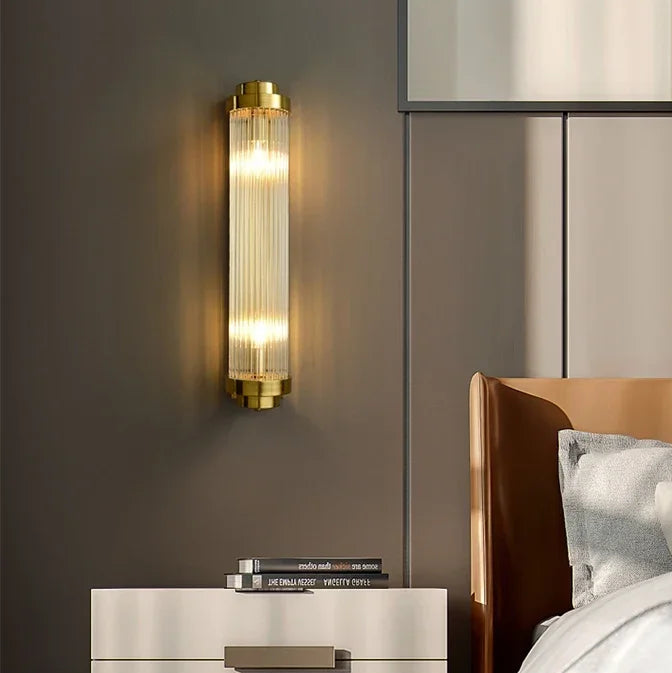 Vintage Elegance Dimmable Wall Light for Moist Areas