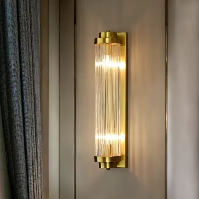 Vintage Elegance Dimmable Wall Light for Moist Areas