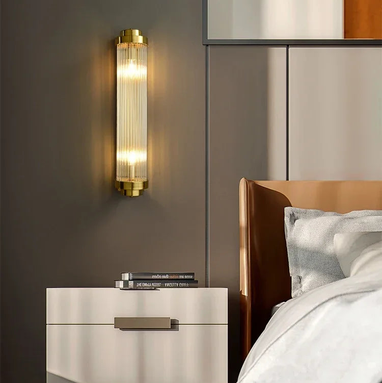 Vintage Elegance Dimmable Wall Light for Moist Areas